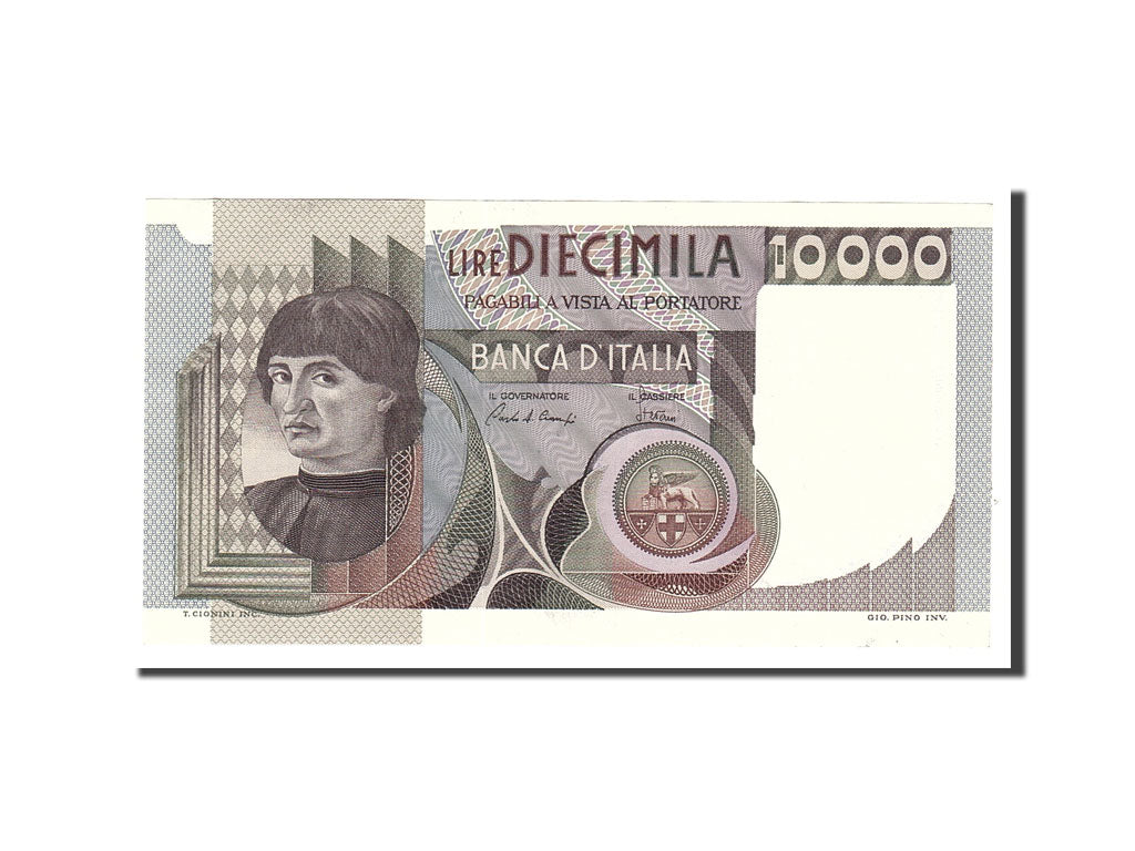 Biljet, Italië, 10,000 Lire, 1982, 1982-11-03, KM:106b, TTB