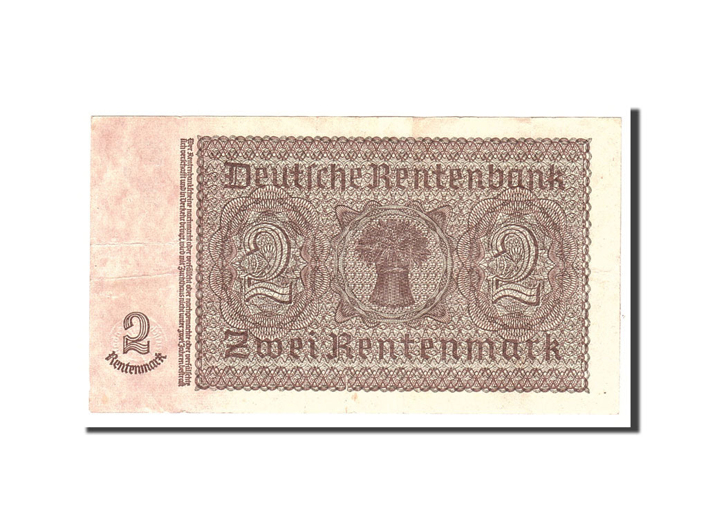 Banknote, Germany, 2 Rentenmark, 1937, 1937-01-30, KM:174b, EF(40-45)