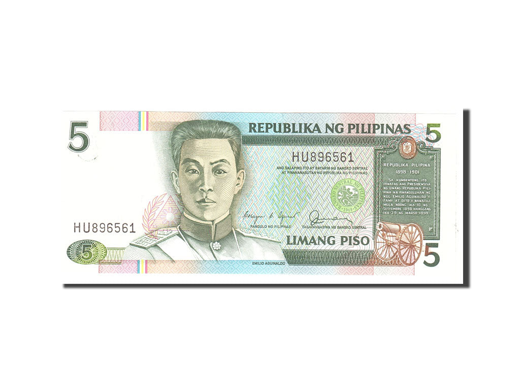 Banknote, Philippines, 5 Piso, 1985, Undated, KM:168b, UNC(65-70)