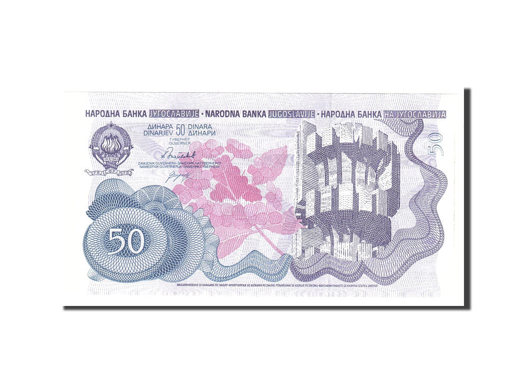 Billete, 50 Dinara, 1990, Yugoslavia, KM:101a, 1990-01-01, UNC