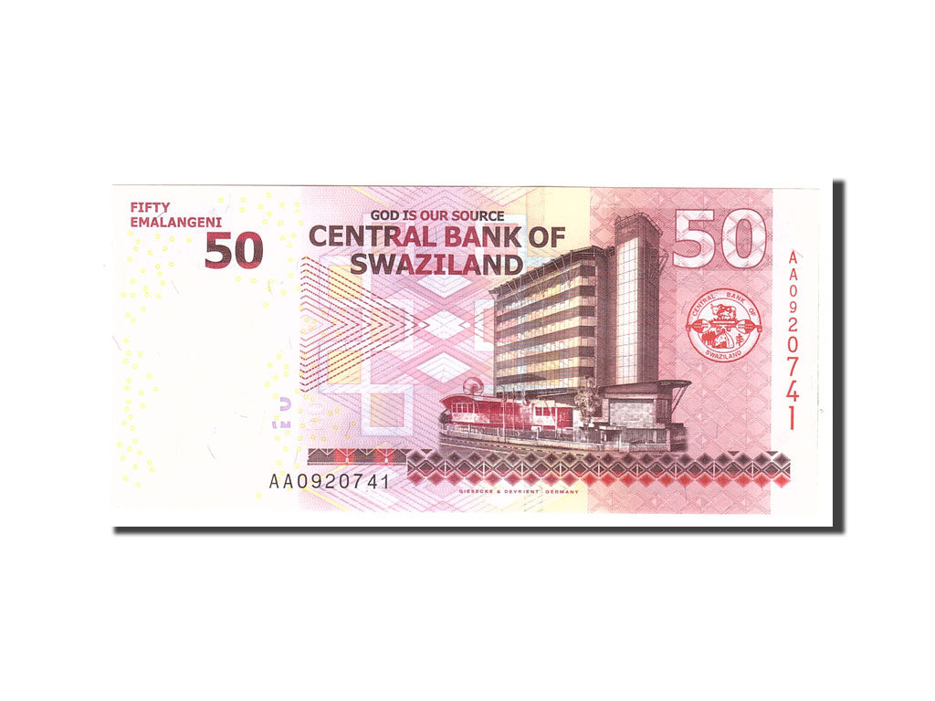 Banknote, Swaziland, 50 Emalangeni, 2010, 2010-09-06, KM:38a, UNC(65-70)