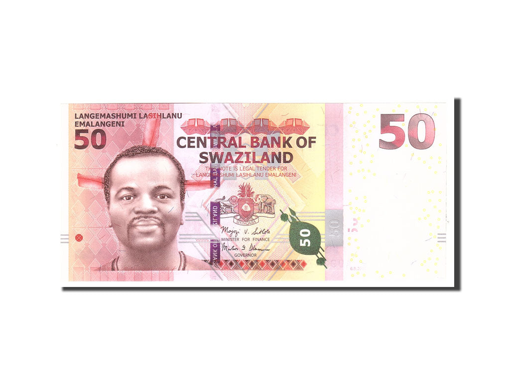 Banknote, Swaziland, 50 Emalangeni, 2010, 2010-09-06, KM:38a, UNC(65-70)
