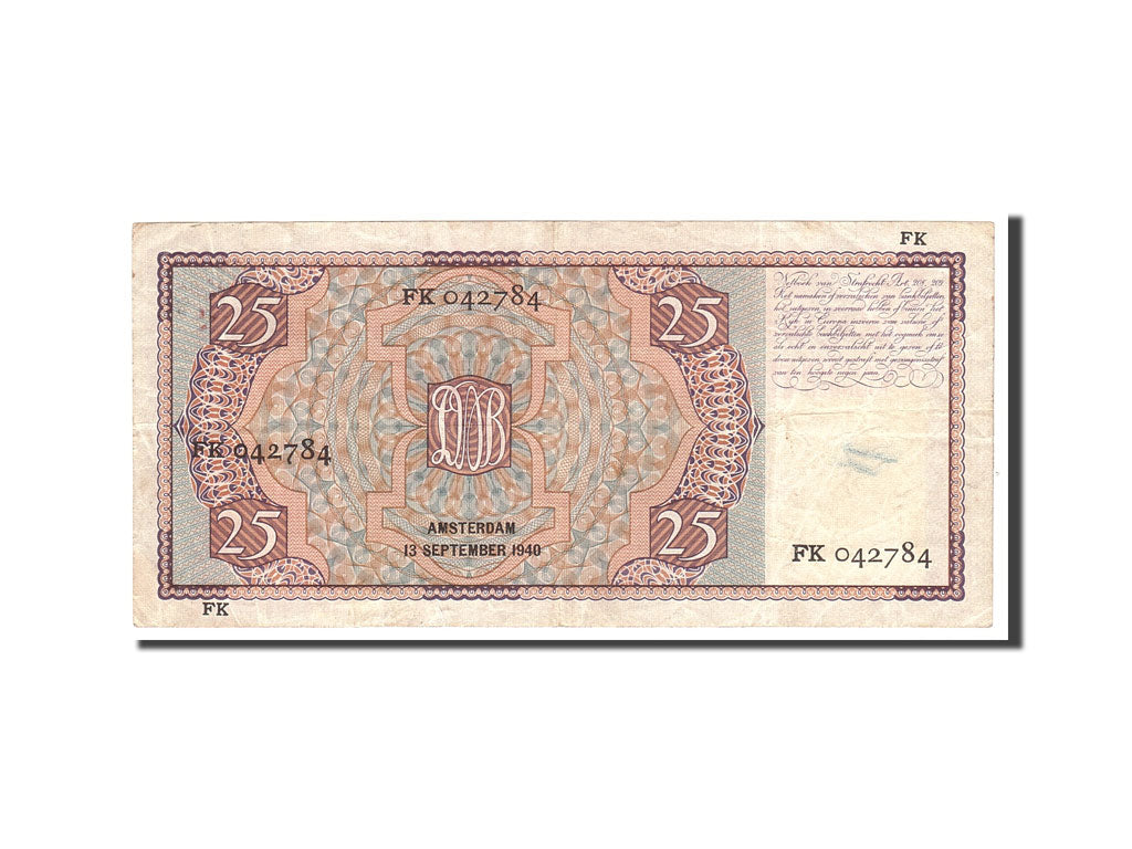 Biljet, Nederland, 25 Gulden, 1940, 1940-09-13, KM:50, TTB