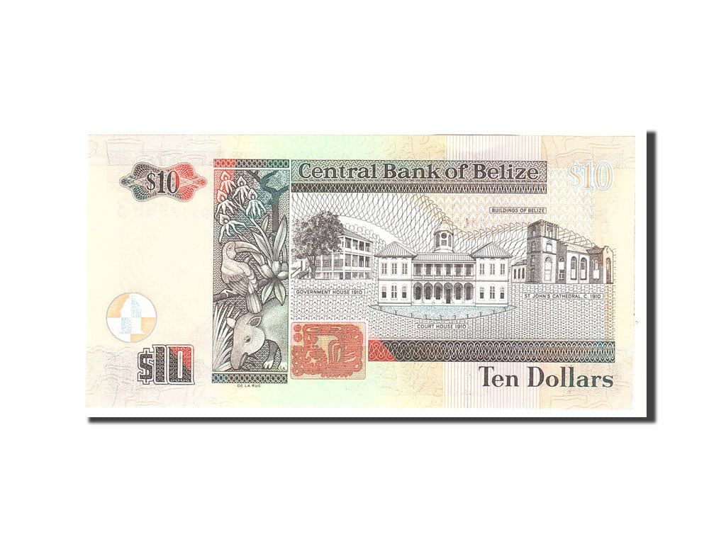 Banknote, Belize, 10 Dollars, 2011, 2011-01-11, KM:68d, UNC(65-70)
