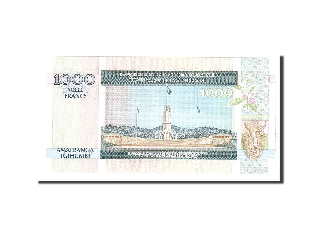 Banknote, Burundi, 1000 Francs, 2009, 2009-05-01, KM:39e, UNC(65-70)