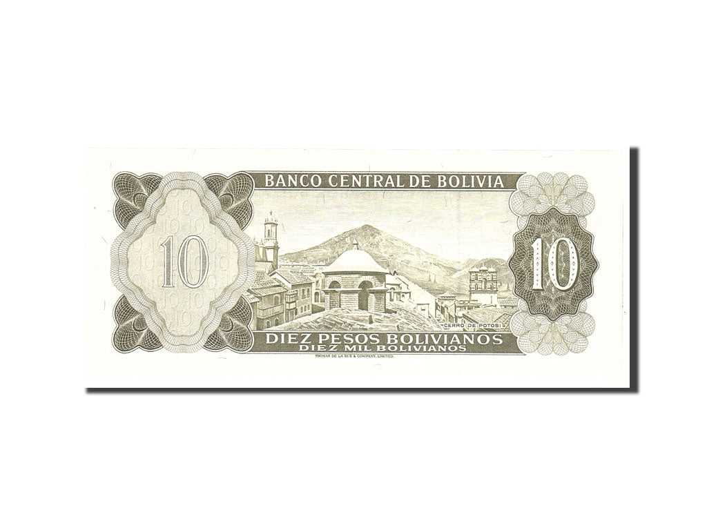 Banknote, Bolivia, 10 Pesos Bolivianos, 1962, Undated, KM:154a, UNC(65-70)