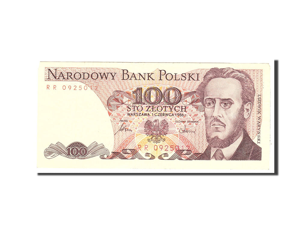Billet, Pologne, 100 Zlotych, 1986, 1986-06-01, KM:143e, TTB