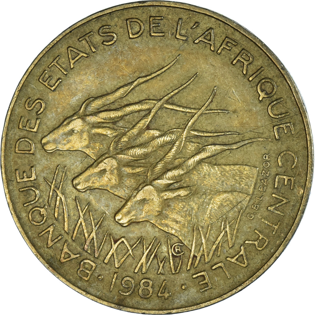 Munten, Staten van Centraal Afrika, 10 Francs, 1984