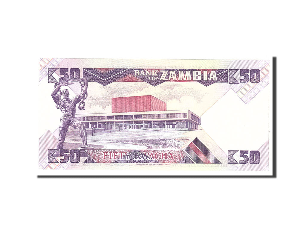 Banknote, Zambia, 50 Kwacha, 1986, Undated, KM:28a, UNC(65-70)