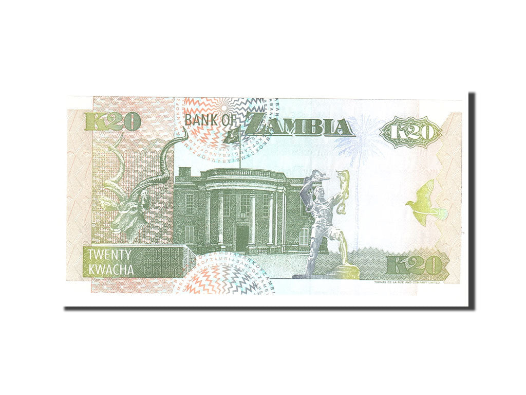 Banknote, Zambia, 20 Kwacha, 1992, Undated, KM:36b, UNC(65-70)