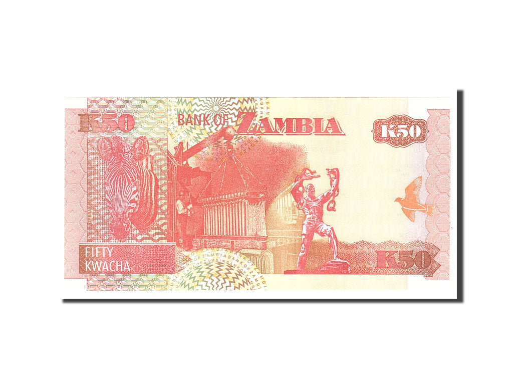 Banknote, Zambia, 50 Kwacha, 2003, Undated, KM:37D, UNC(65-70)