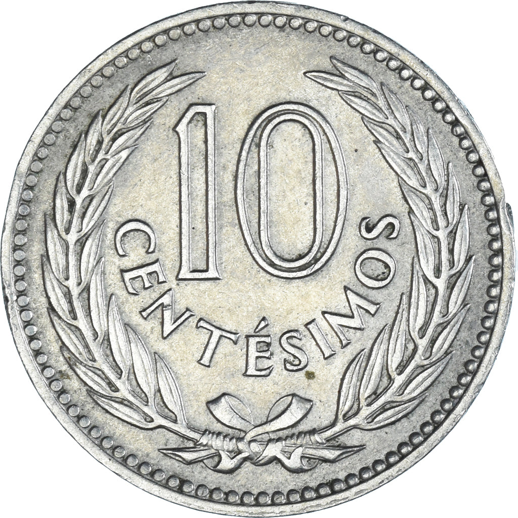 Moneda, Uruguay, 10 Centesimos, 1953