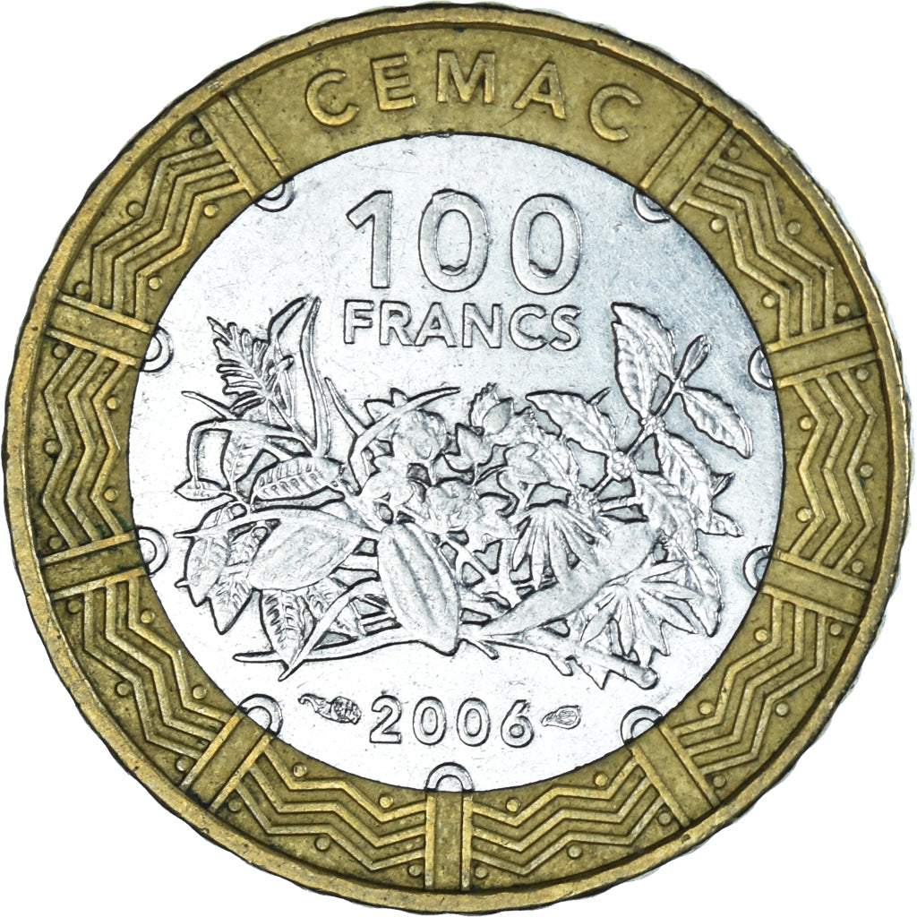Coin, Central African States, 100 Francs, 2006