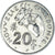 Coin, New Caledonia, 20 Francs, 1986