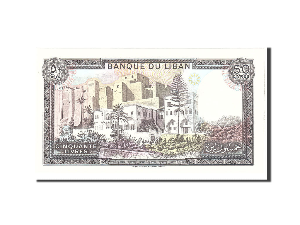 Banknote, Lebanon, 50 Livres, 1988, Undated, KM:65d, UNC(65-70)