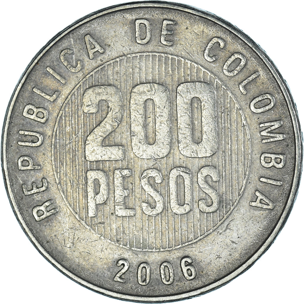 Moneta, Colombia, 200 Pesos, 2006