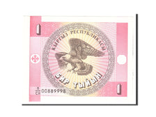 Banknote, KYRGYZSTAN, 1 Tyiyn, 1993, Undated, KM:1, UNC(63)