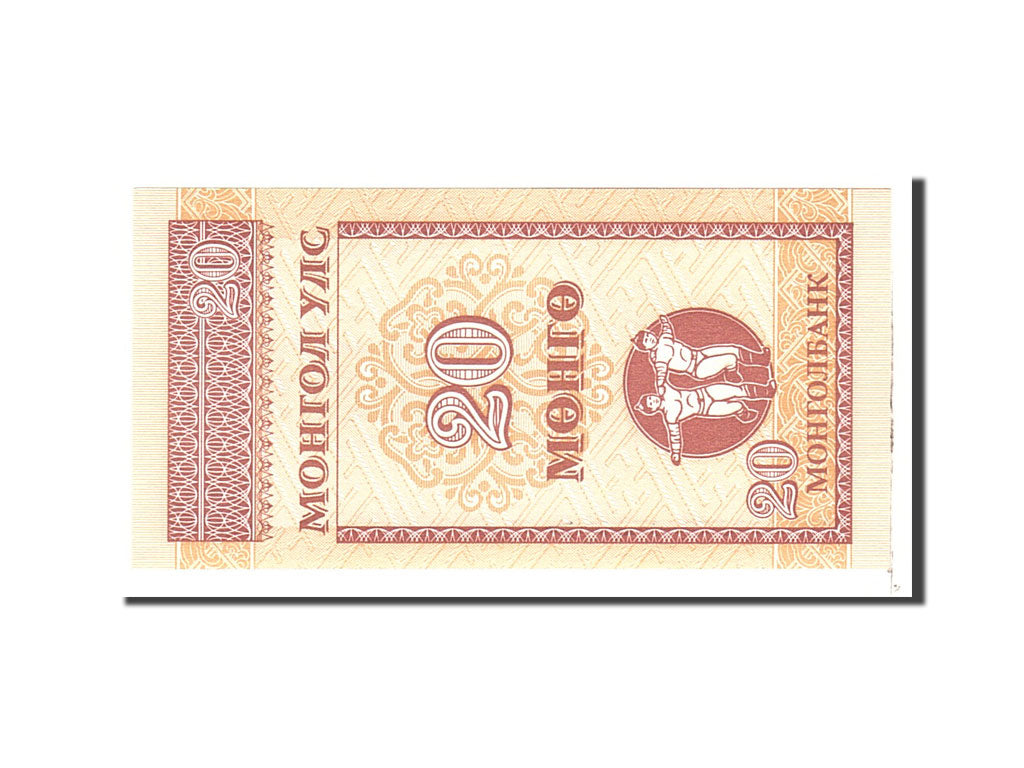 Banknote, Mongolia, 20 Mongo, 1993, Undated, KM:50, UNC(65-70)