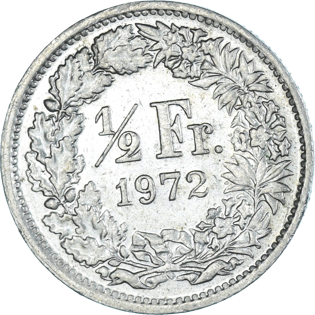 Moneta, Svizzera, 1/2 Franc, 1972