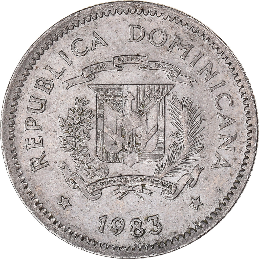 Moneta, Republika Dominikany, 10 Centavos, 1983