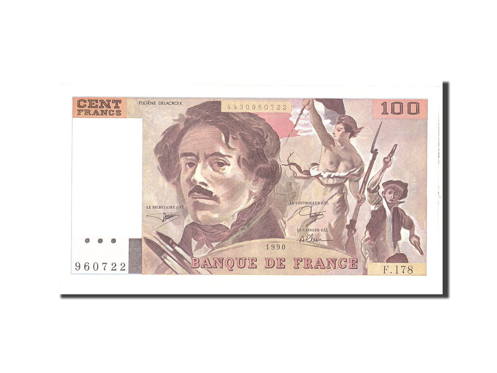 Banconote, Francia, 100 Francs, 1990, Undated, FDS, Fayette:69 bis 2c), KM:154e