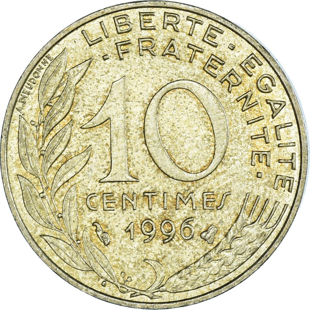 Moneta, Francia, 10 Centimes, 1996