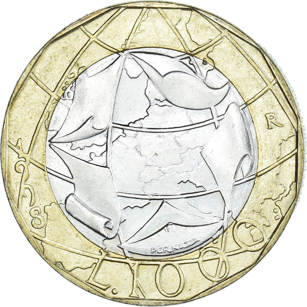 Münze, Italien, 1000 Lire, 1998