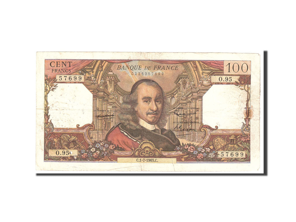 Billete, Francia, 100 Francs, 1965, 1965-07-01, BC, Fayette:65.8, KM:149a