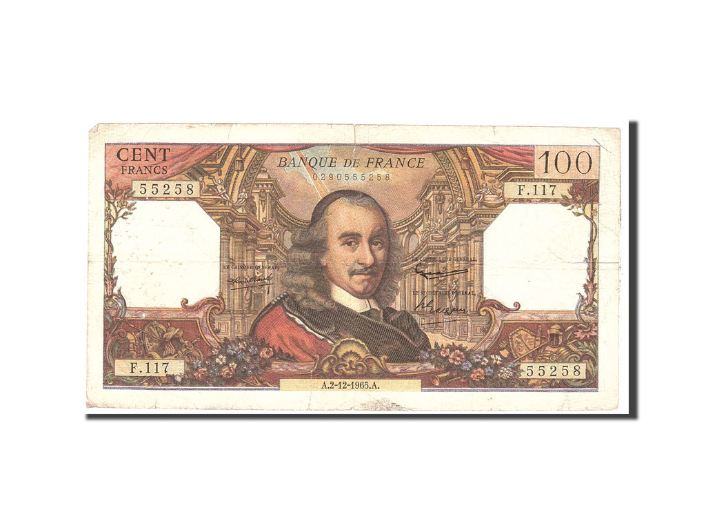 Billete, Francia, 100 Francs, 1965, 1965-12-02, BC, Fayette:65.10, KM:149a