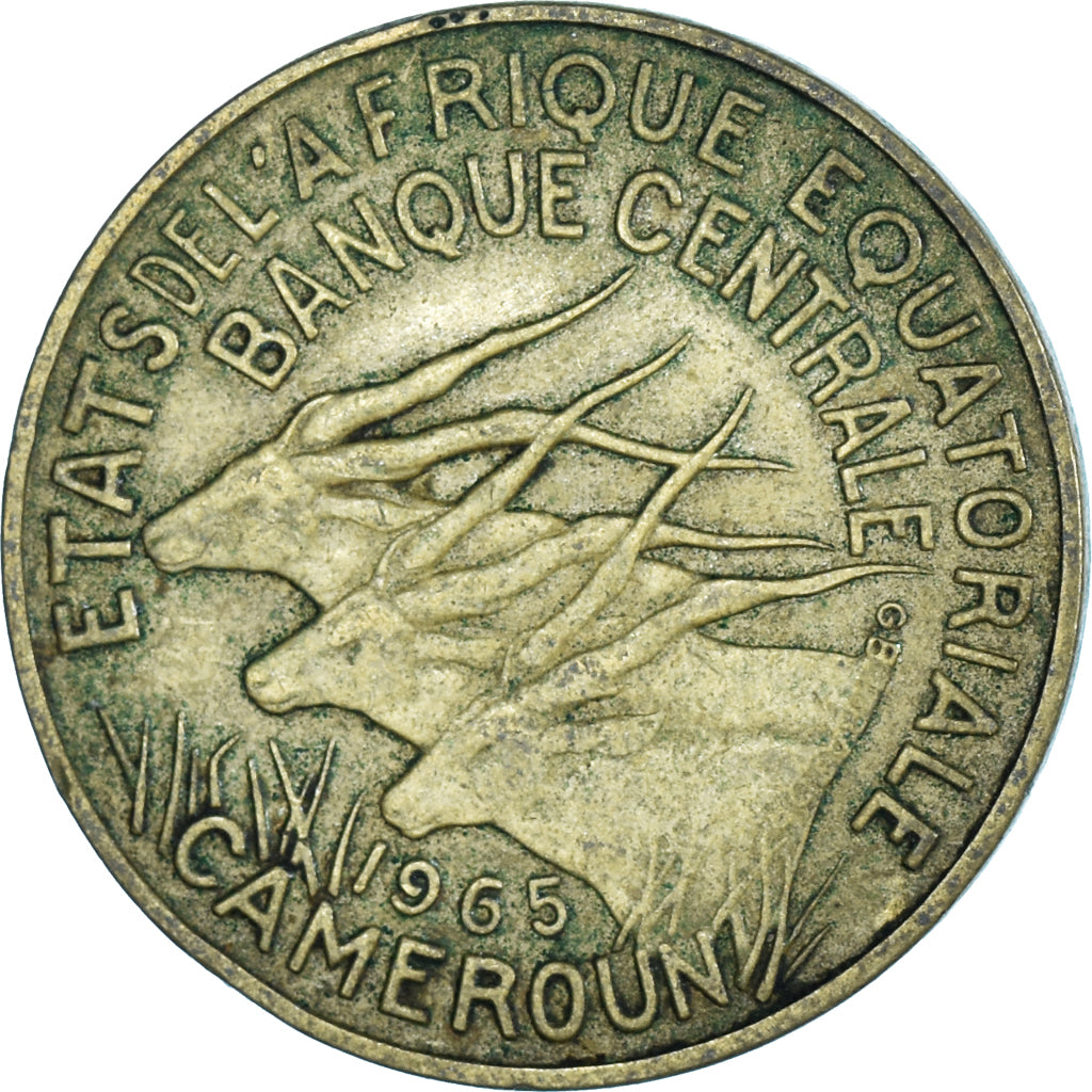 Moneda, Estados africanos ecuatoriales, 10 Francs, 1965