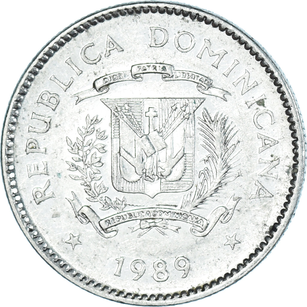 Coin, Dominican Republic, 10 Centavos, 1989
