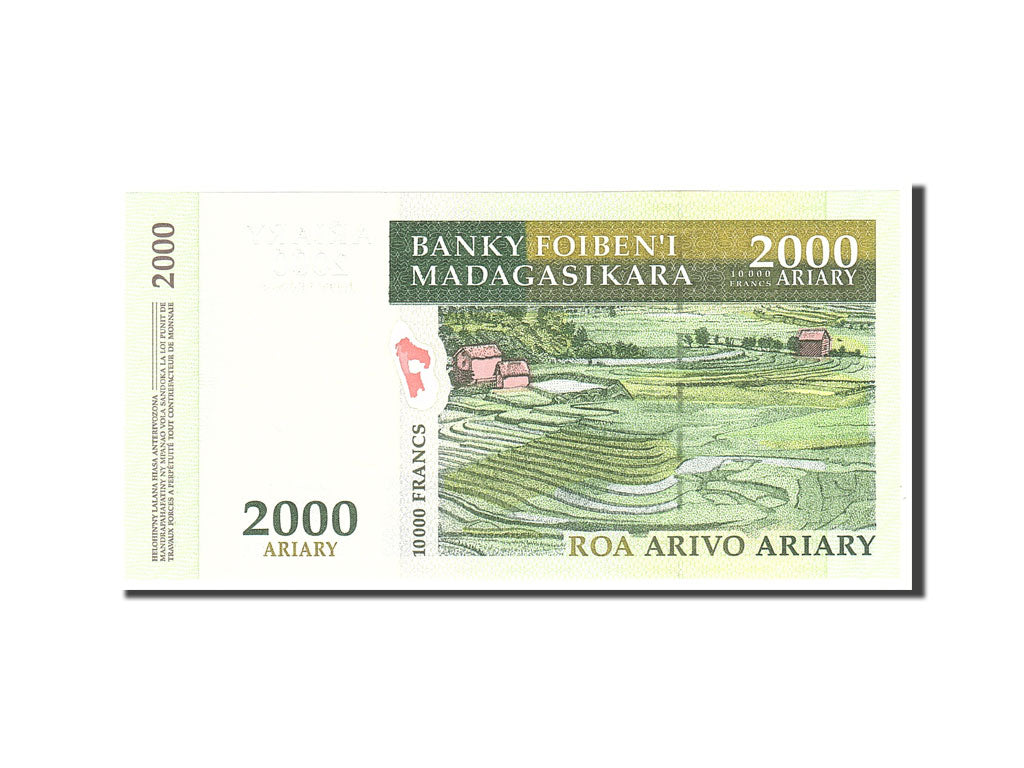 Banknote, Madagascar, 10,000 Francs = 2000 Ariary, 1995, Undated, KM:79b