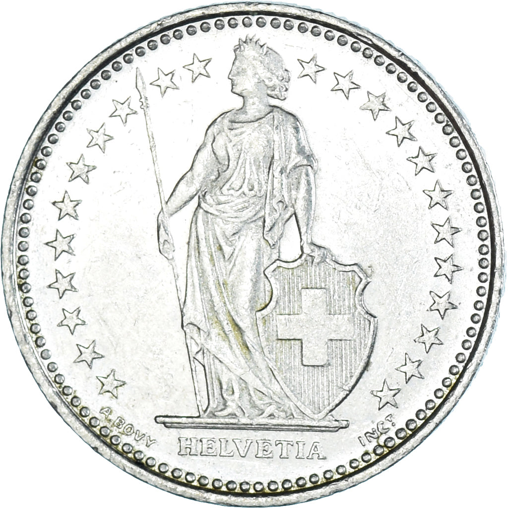 Moneda, Suiza, 1/2 Franc, 1983