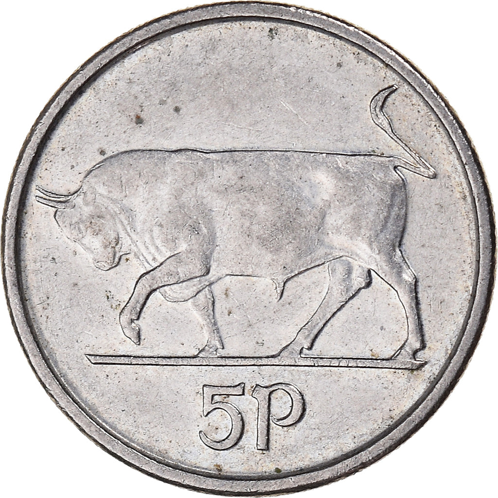 Moeda, Irlanda, 5 Pence, 1992