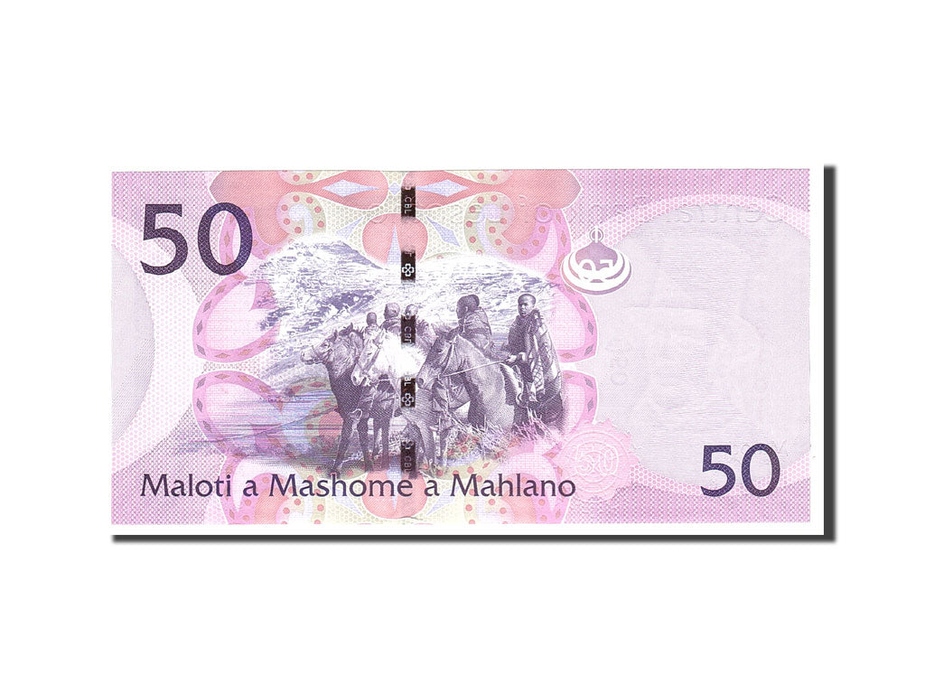 Biljet, Lesotho, 50 Maloti, 2010, Undated, KM:23, NIEUW
