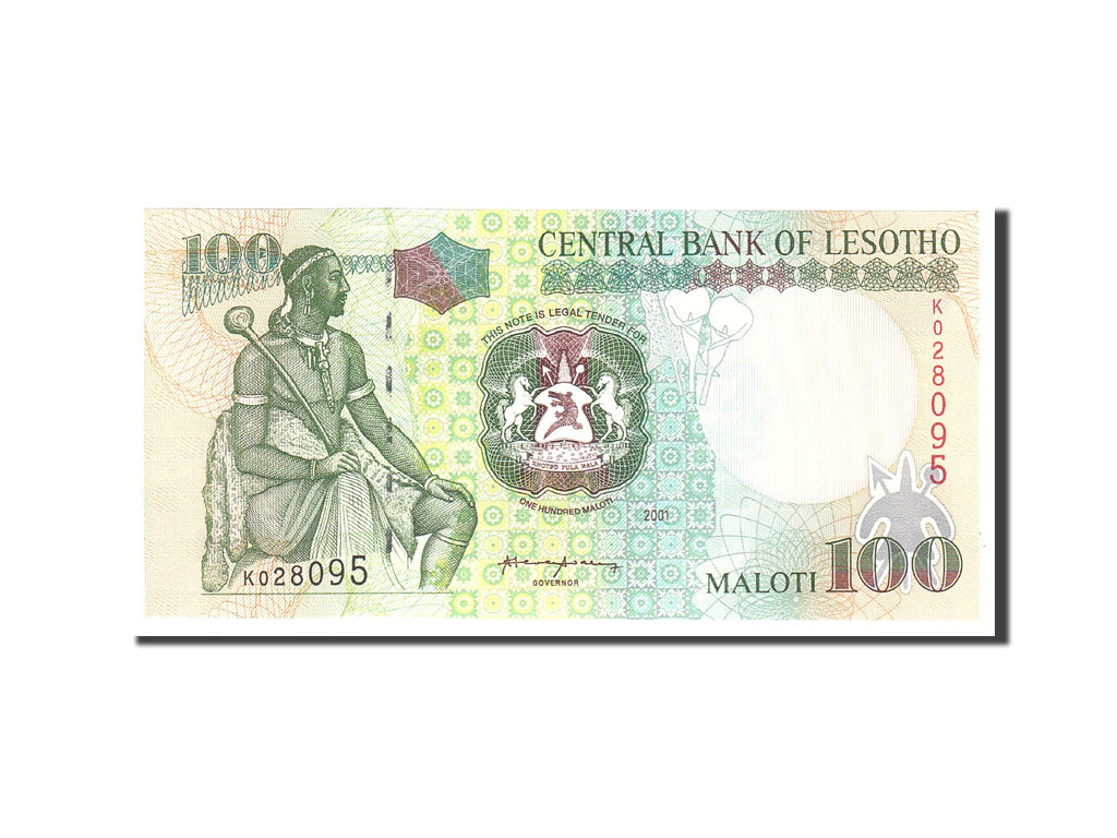 Biljet, Lesotho, 100 Maloti, 2001, Undated, KM:19b, NIEUW