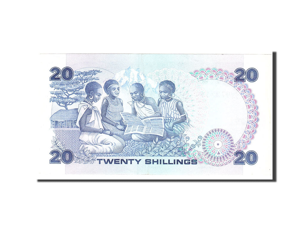 Banknote, Kenya, 20 Shillings, 1986, 1986-09-14, KM:21e, EF(40-45)