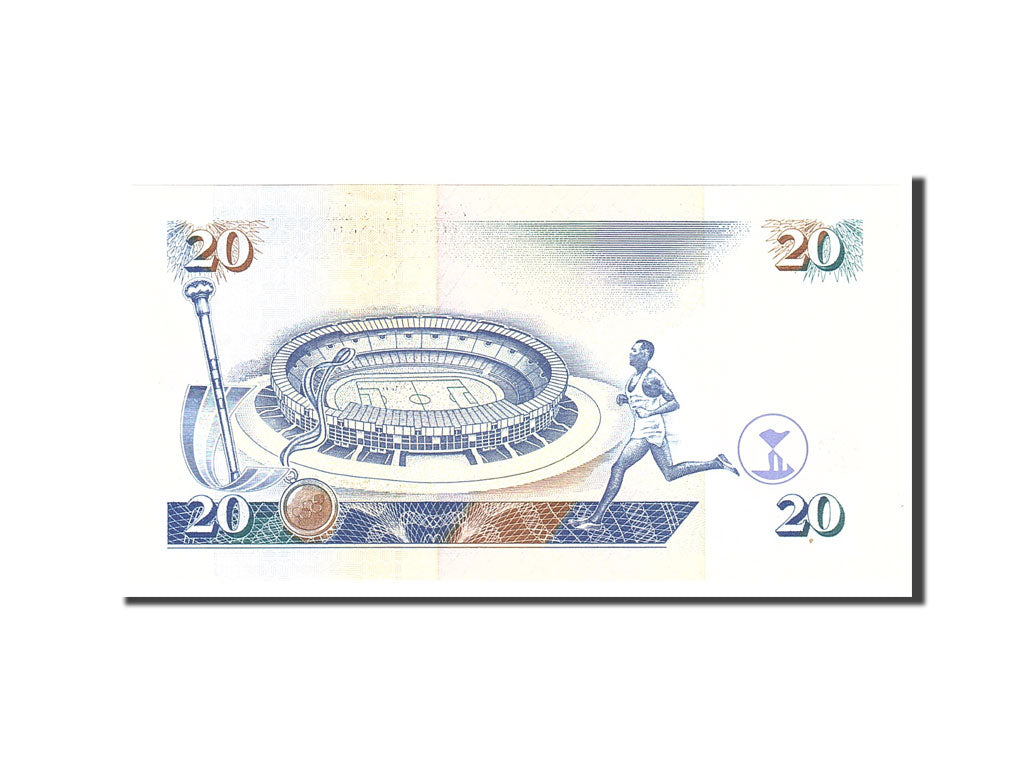 Banknote, Kenya, 20 Shillings, 1996, 1996-01-01, KM:35a2, UNC(65-70)