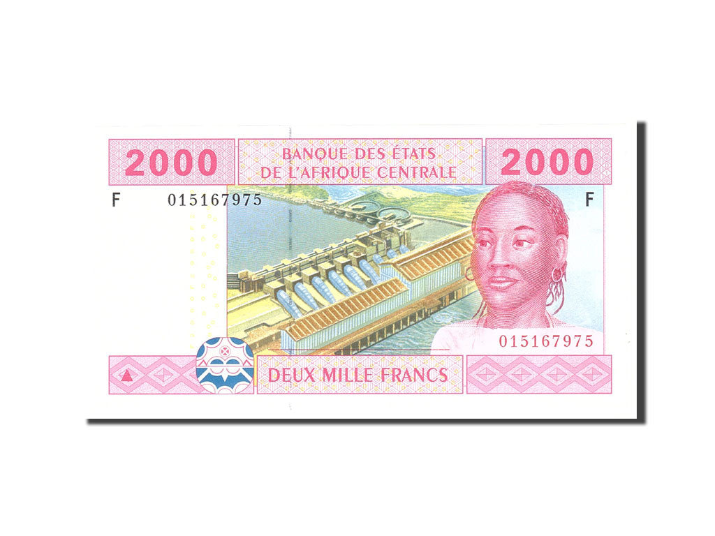 Billet, États de l'Afrique centrale, 2000 Francs, 2002, Undated, KM:508F, NEUF