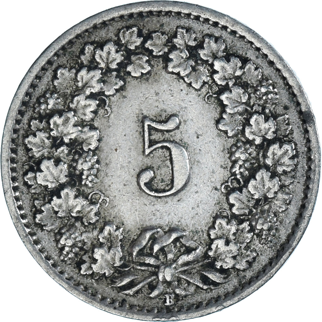 Münze, Schweiz, 5 Rappen, 1920