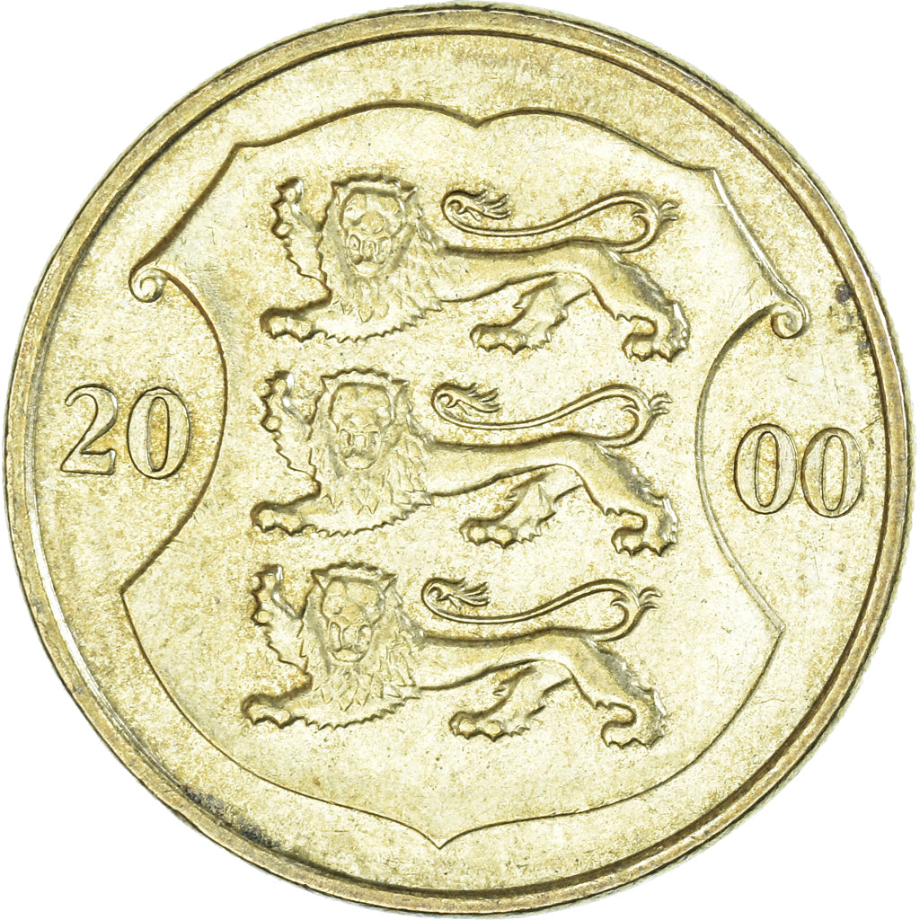 Monnaie, Estonie, Kroon, 2000