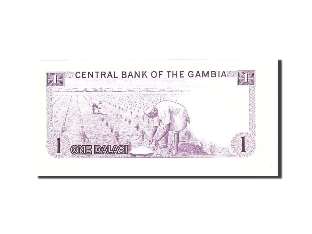 Banknote, Gambia, 1 Dalasi, 1971, Undated, KM:4f, UNC(65-70)