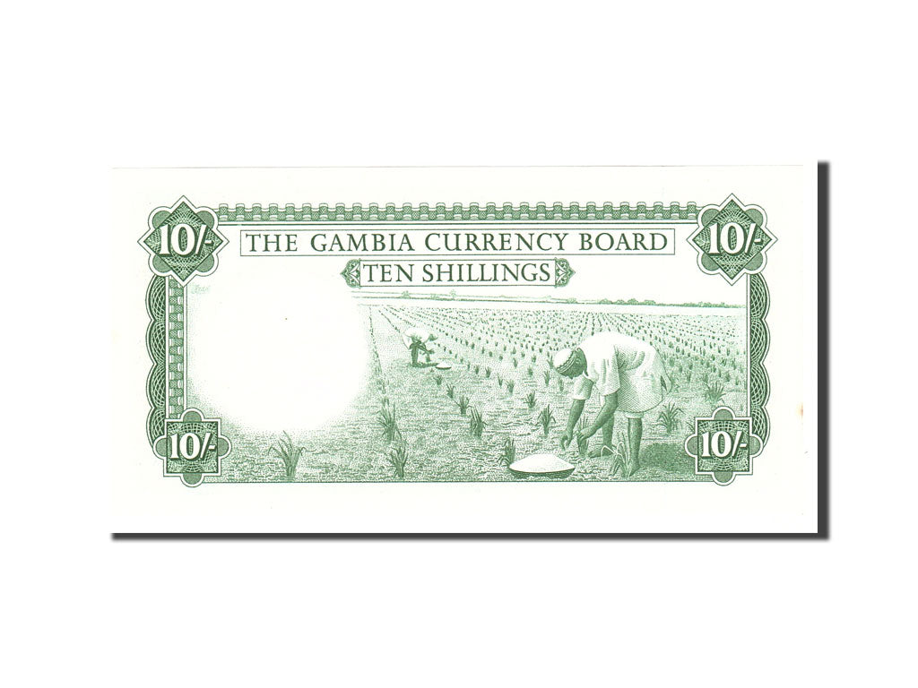 Banknote, Gambia, 10 Shillings, 1965, Undated, KM:1a, UNC(65-70)
