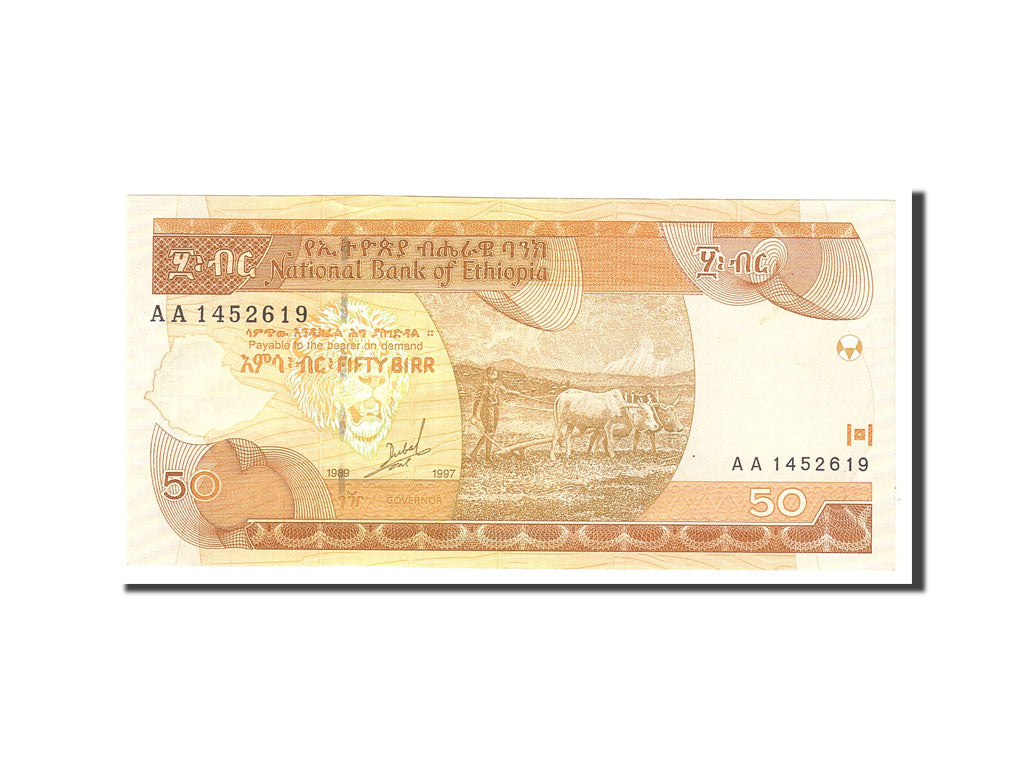 Banknote, Ethiopia, 50 Birr, 1989, Undated, KM:49a, UNC(64)