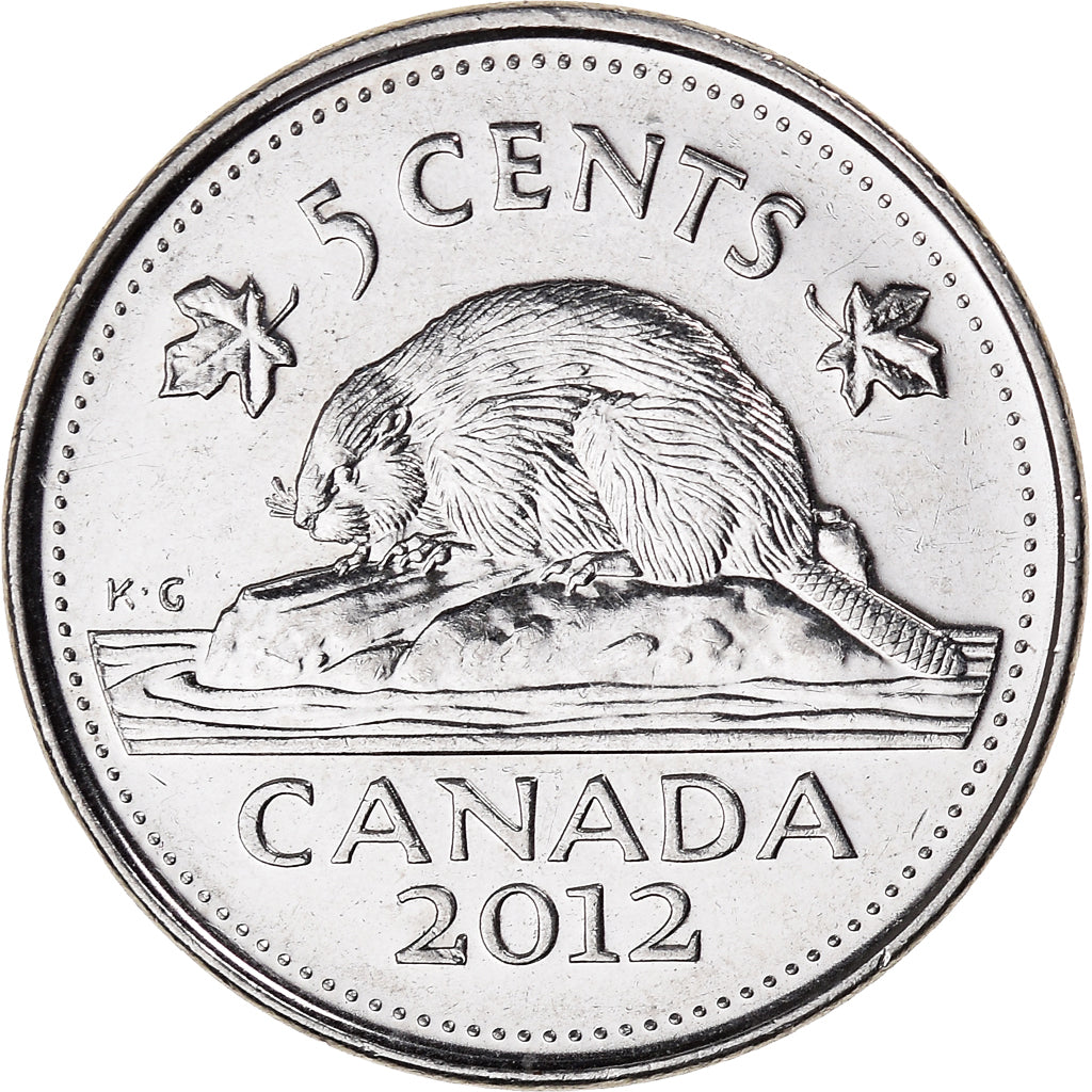Monnaie, Canada, 5 Cents, 2012