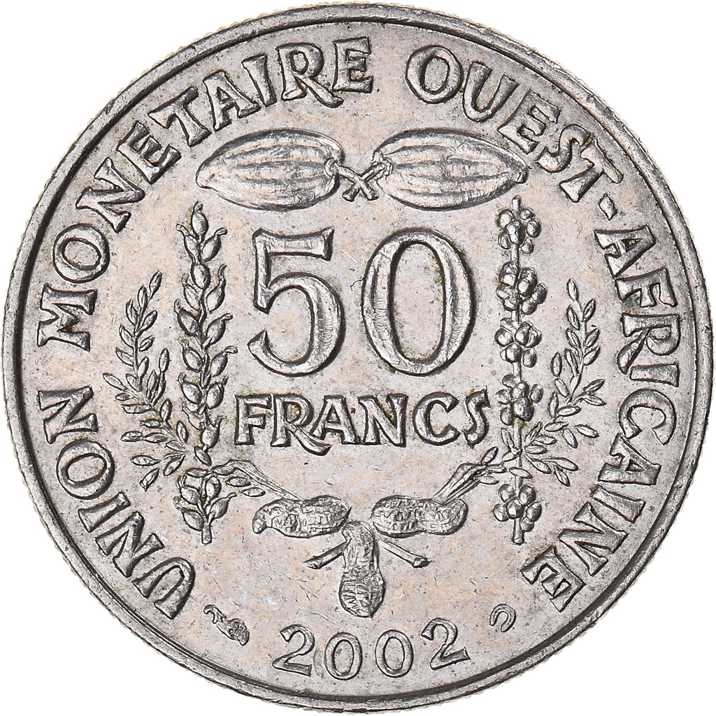 Moneda, Estados del África Occidental, 50 Francs, 2002