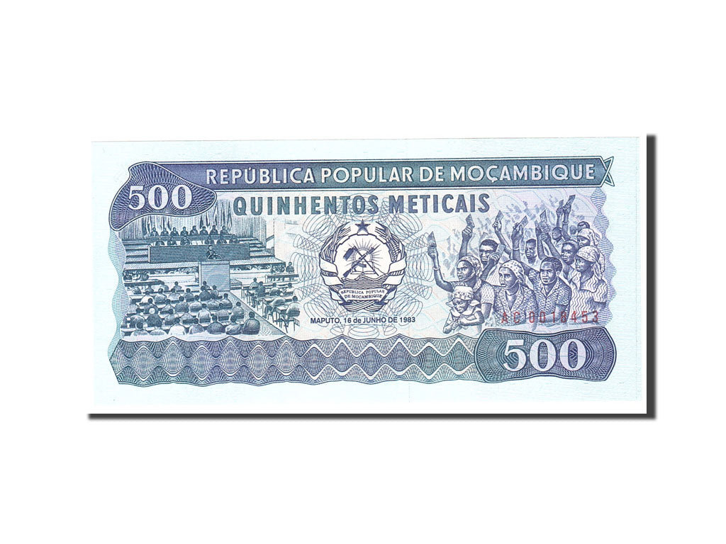 Banknote, Mozambique, 500 Meticais, 1983, 1983-06-16, KM:131a, UNC(65-70)