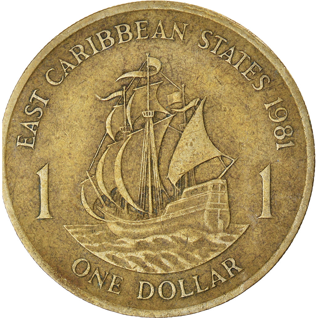 Coin, East Caribbean States, Dollar, 1981