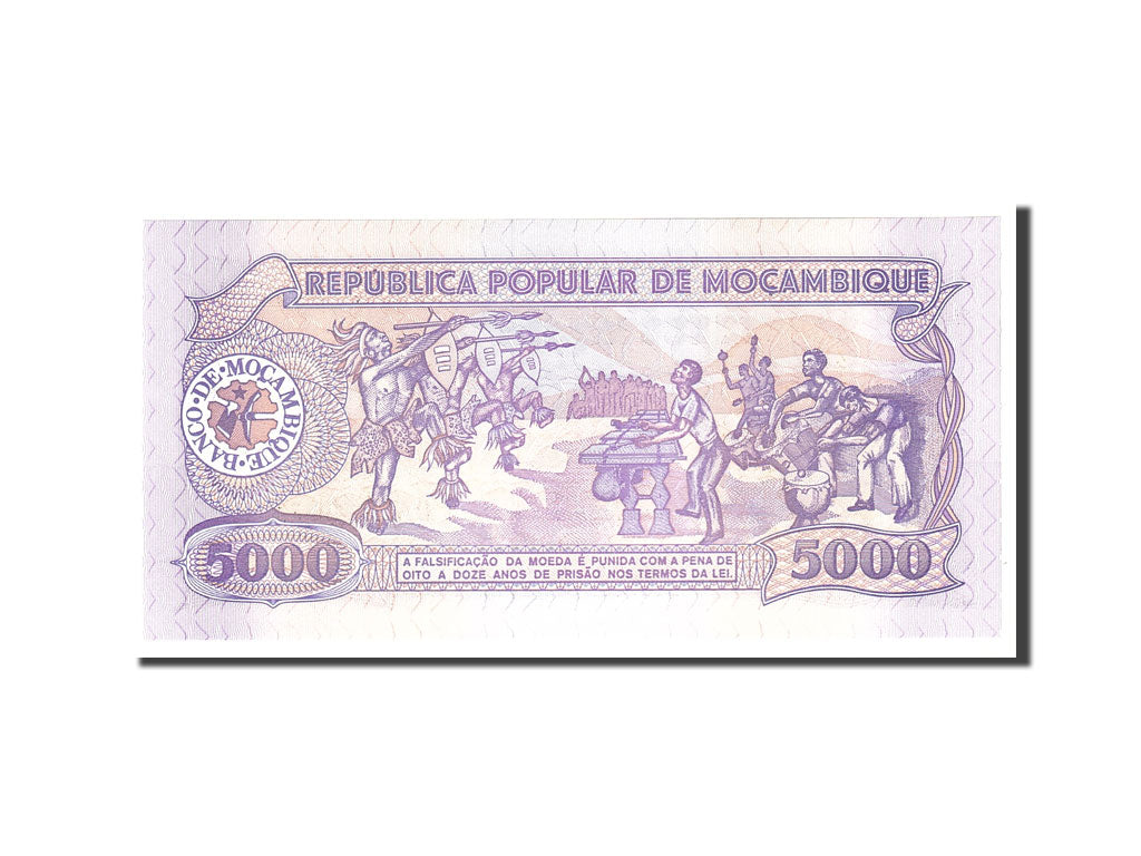 Banconote, Mozambico, 5000 Meticais, 1989, KM:133b, 1989-02-03, FDS