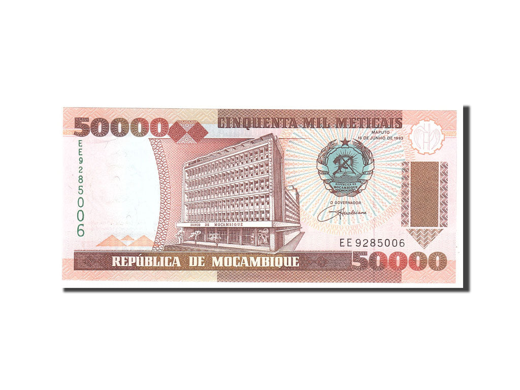 Billet, Mozambique, 50,000 Meticais, 1993, 1993-06-16, KM:138, SUP+
